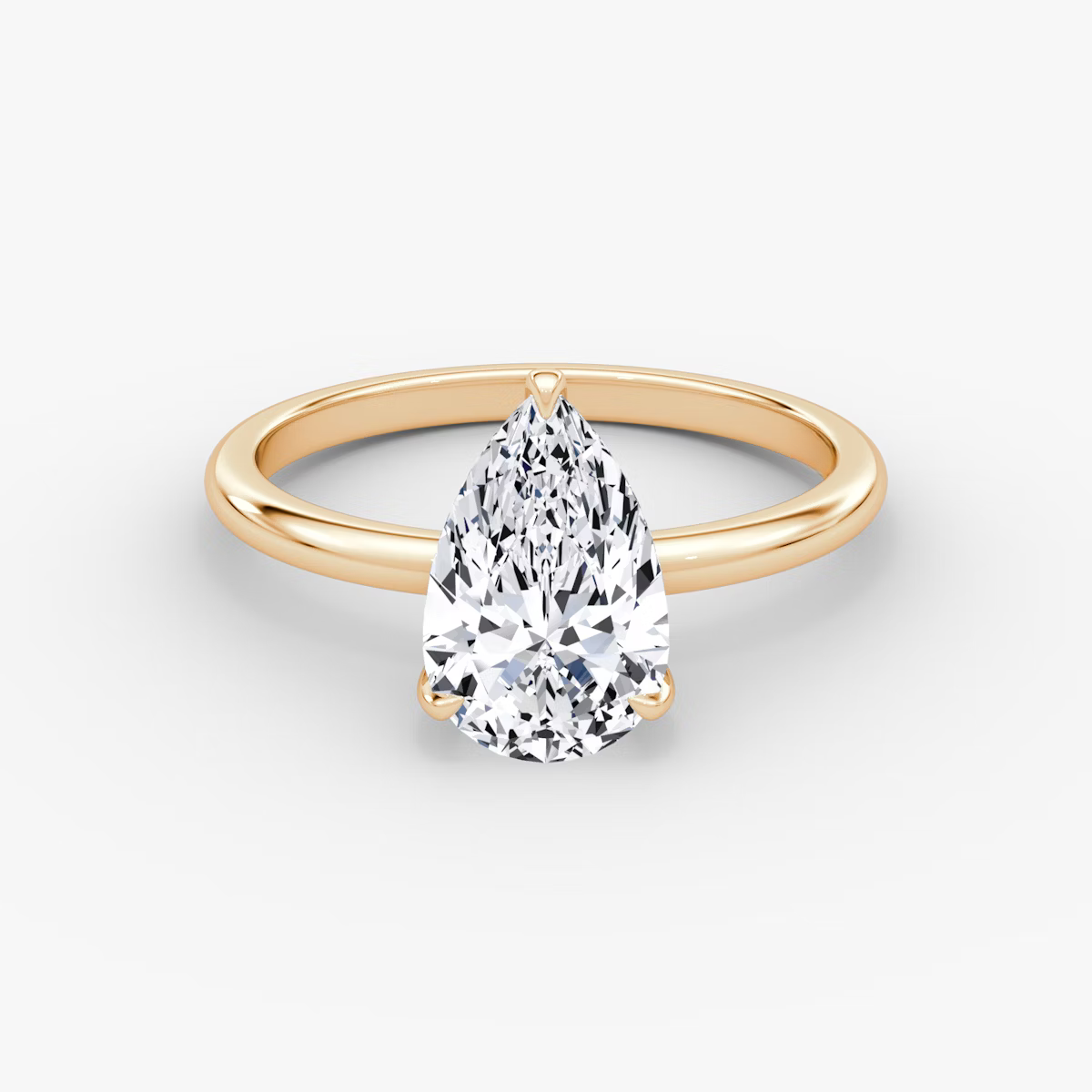 The Classic Pear Solitaire Diamond Ring