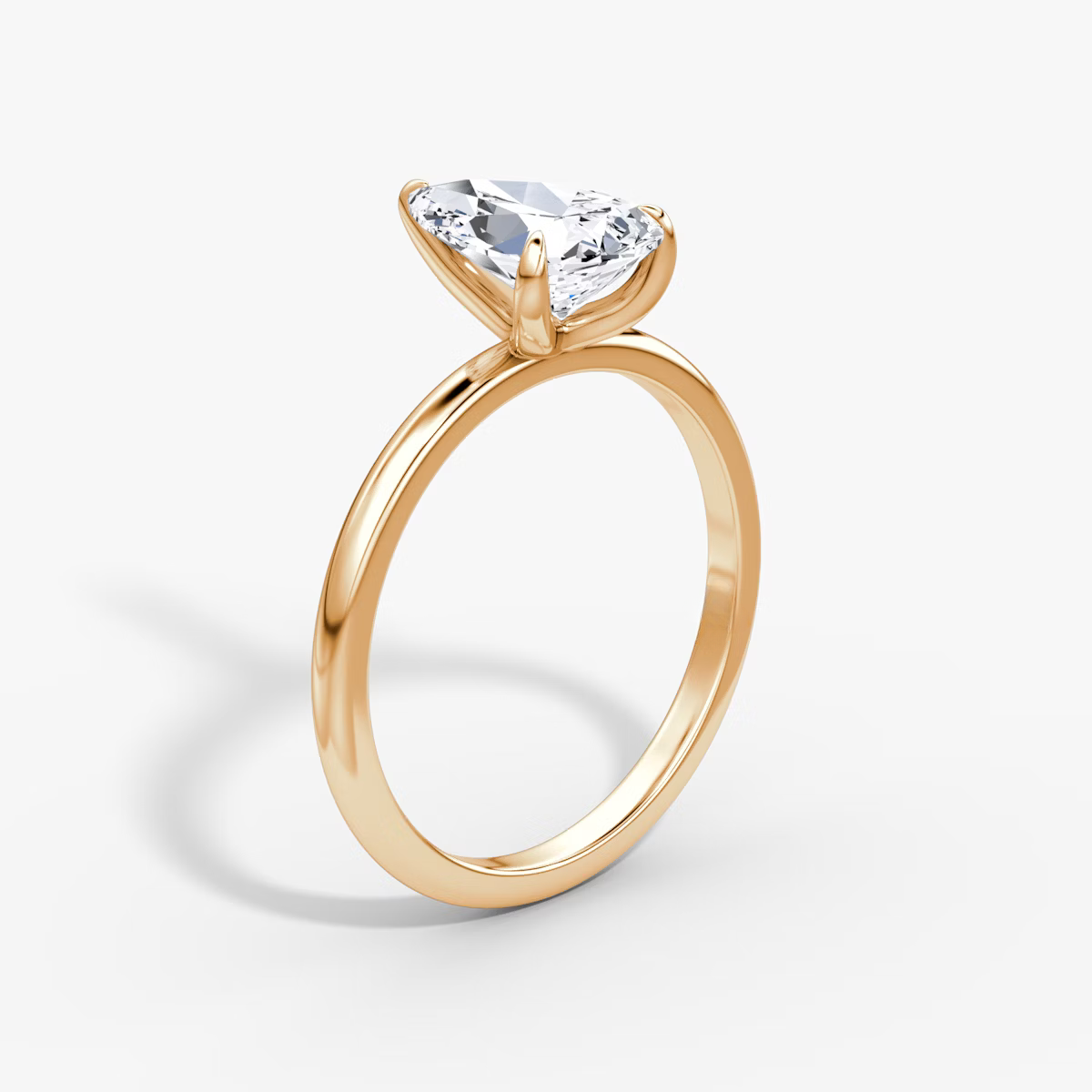 The Classic Pear Solitaire Diamond Ring