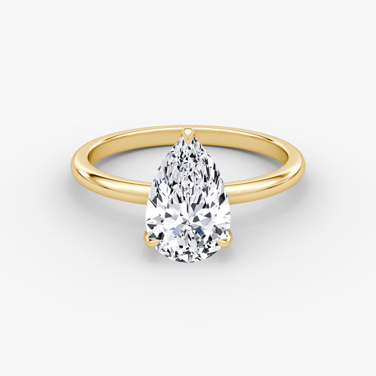 The Classic Pear Solitaire Diamond Ring
