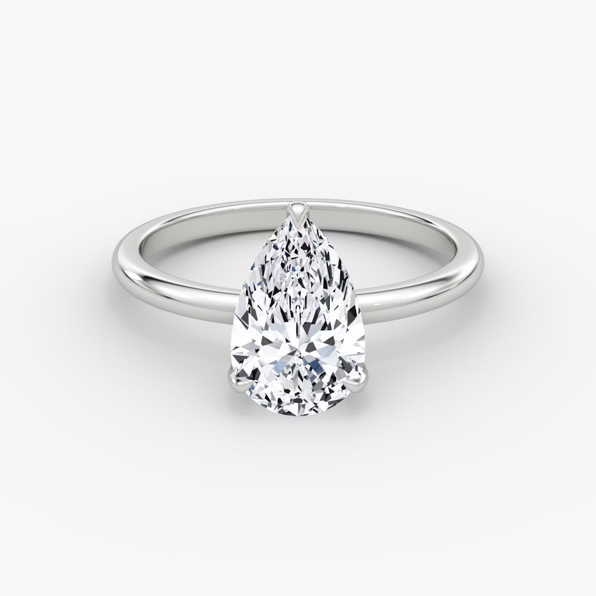 The Classic Pear Solitaire Diamond Ring