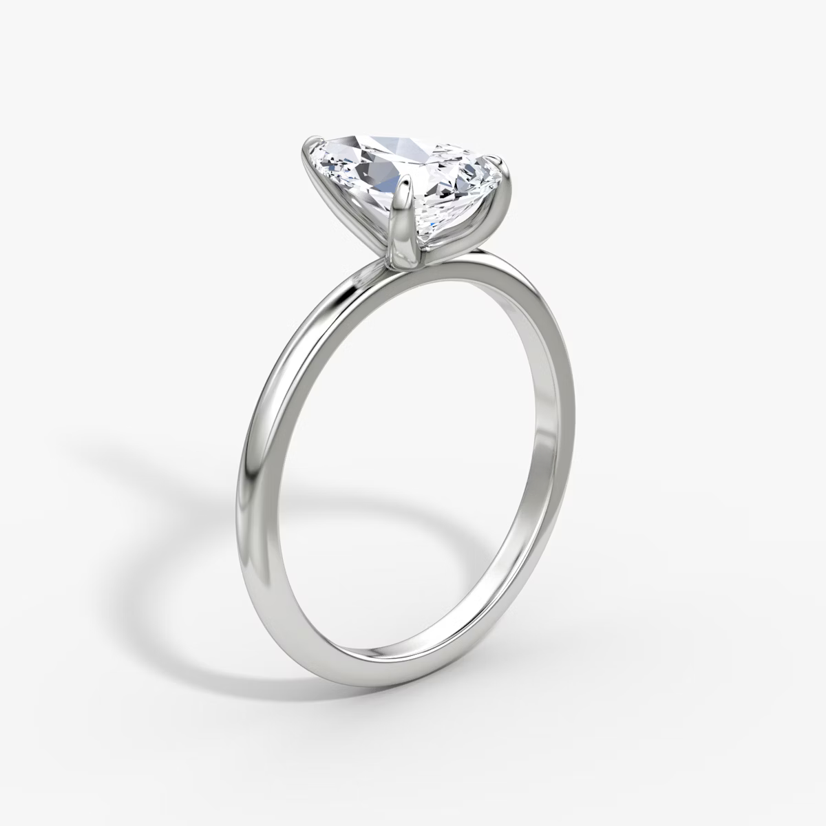 The Classic Pear Solitaire Diamond Ring