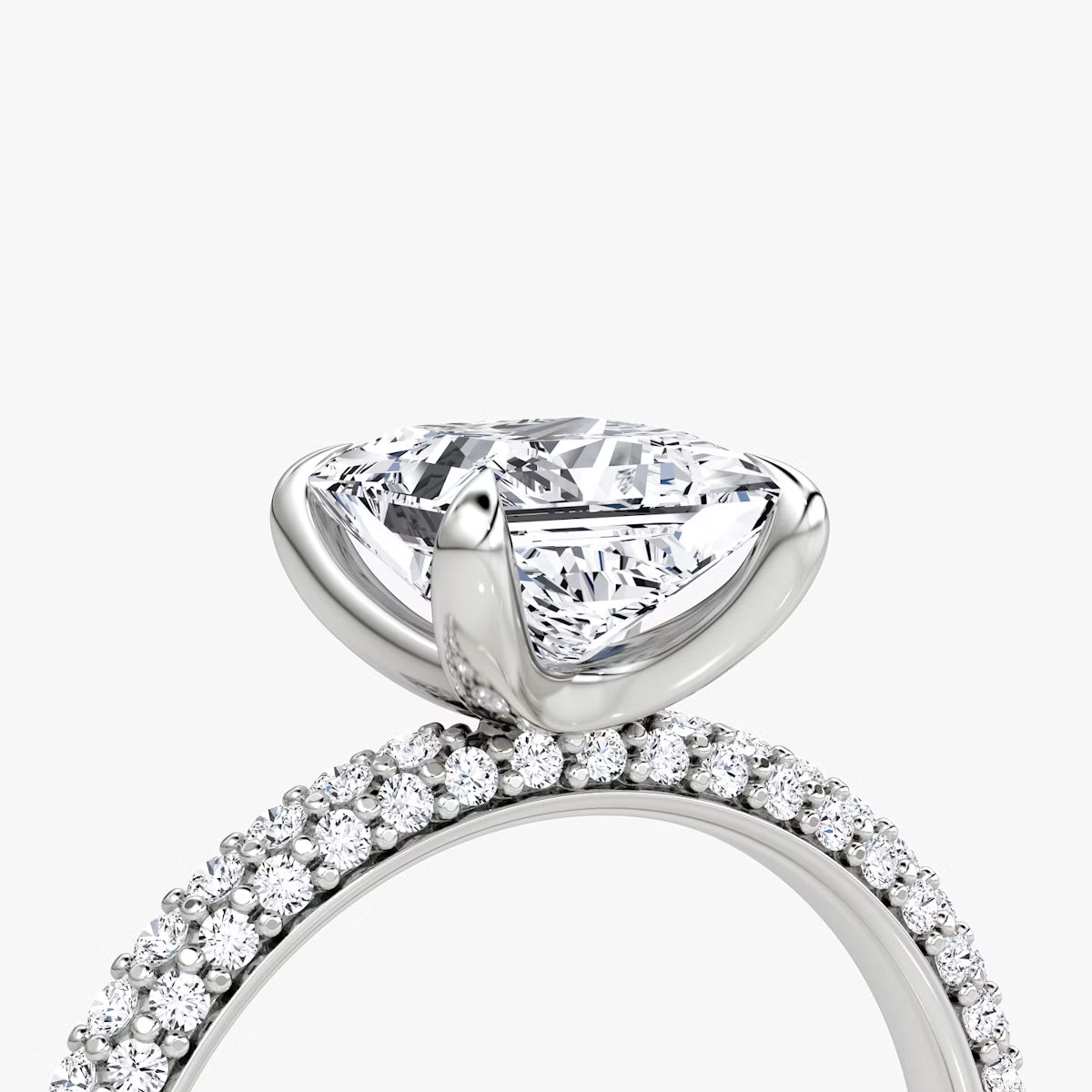 The Luxe Princess Diamond Pavé Ring
