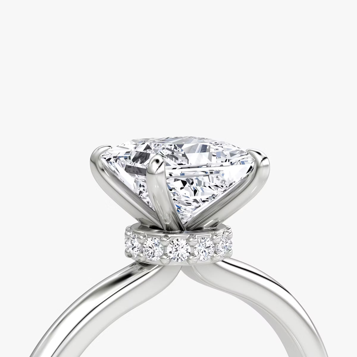 Princess Secret Halo Diamond Ring