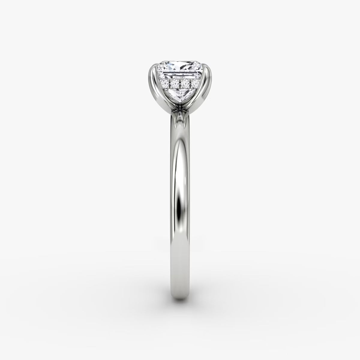 Princess Hidden Halo Diamond Ring