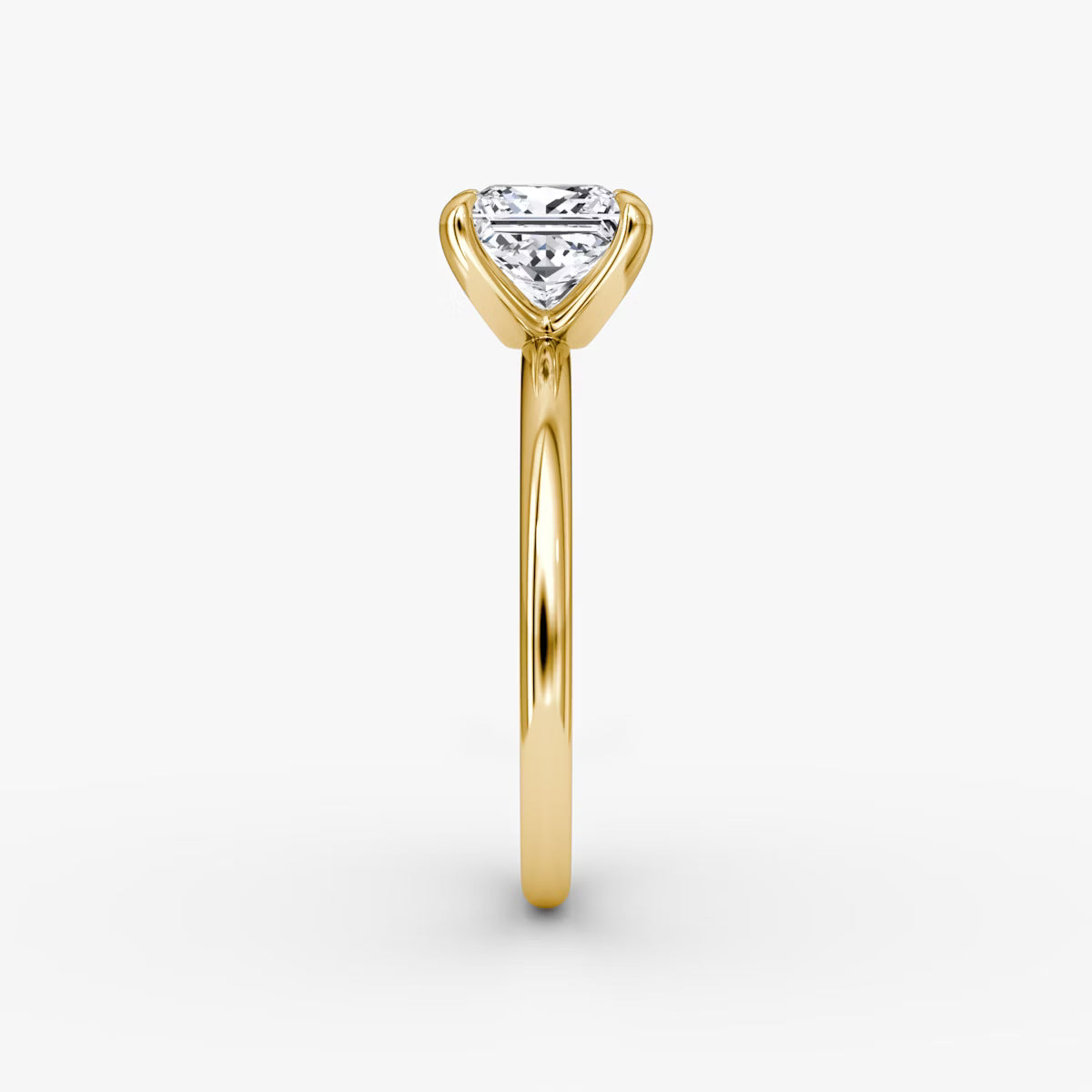 The Classic Princess Solitaire Diamond Ring