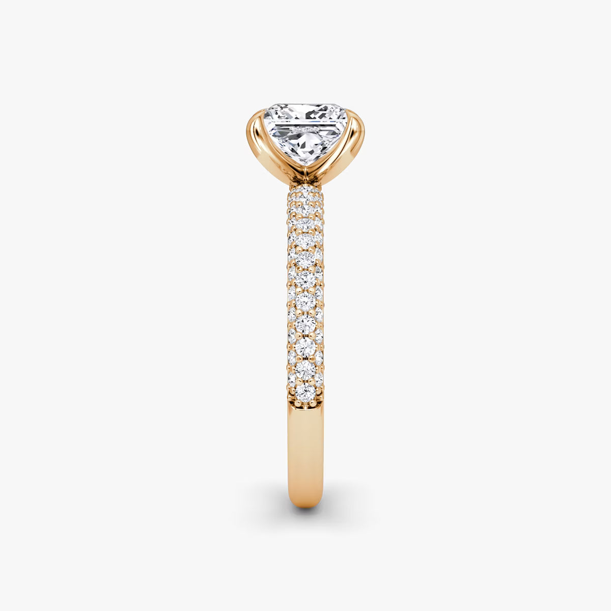 The Luxe Princess Diamond Pavé Ring