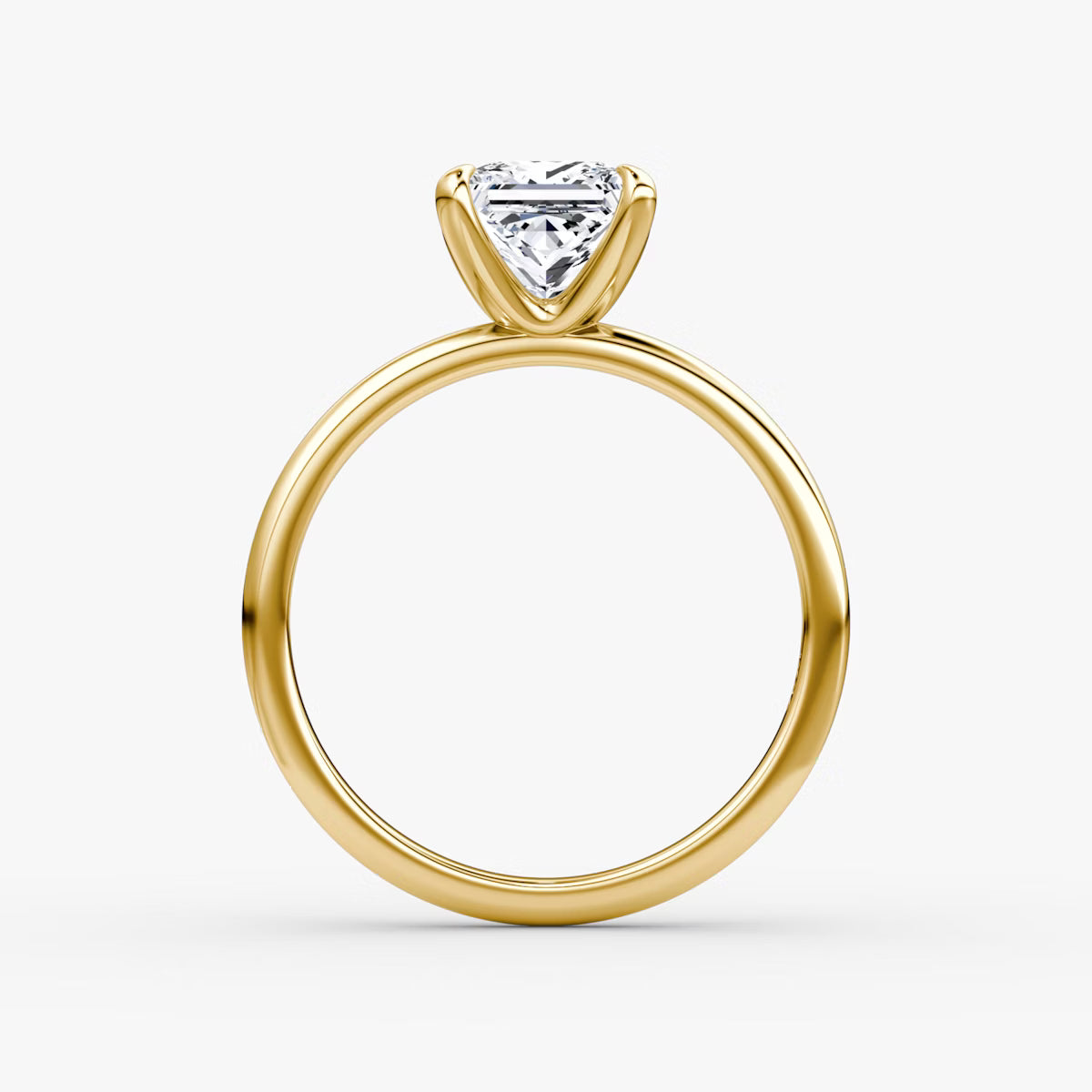 The Classic Princess Solitaire Diamond Ring