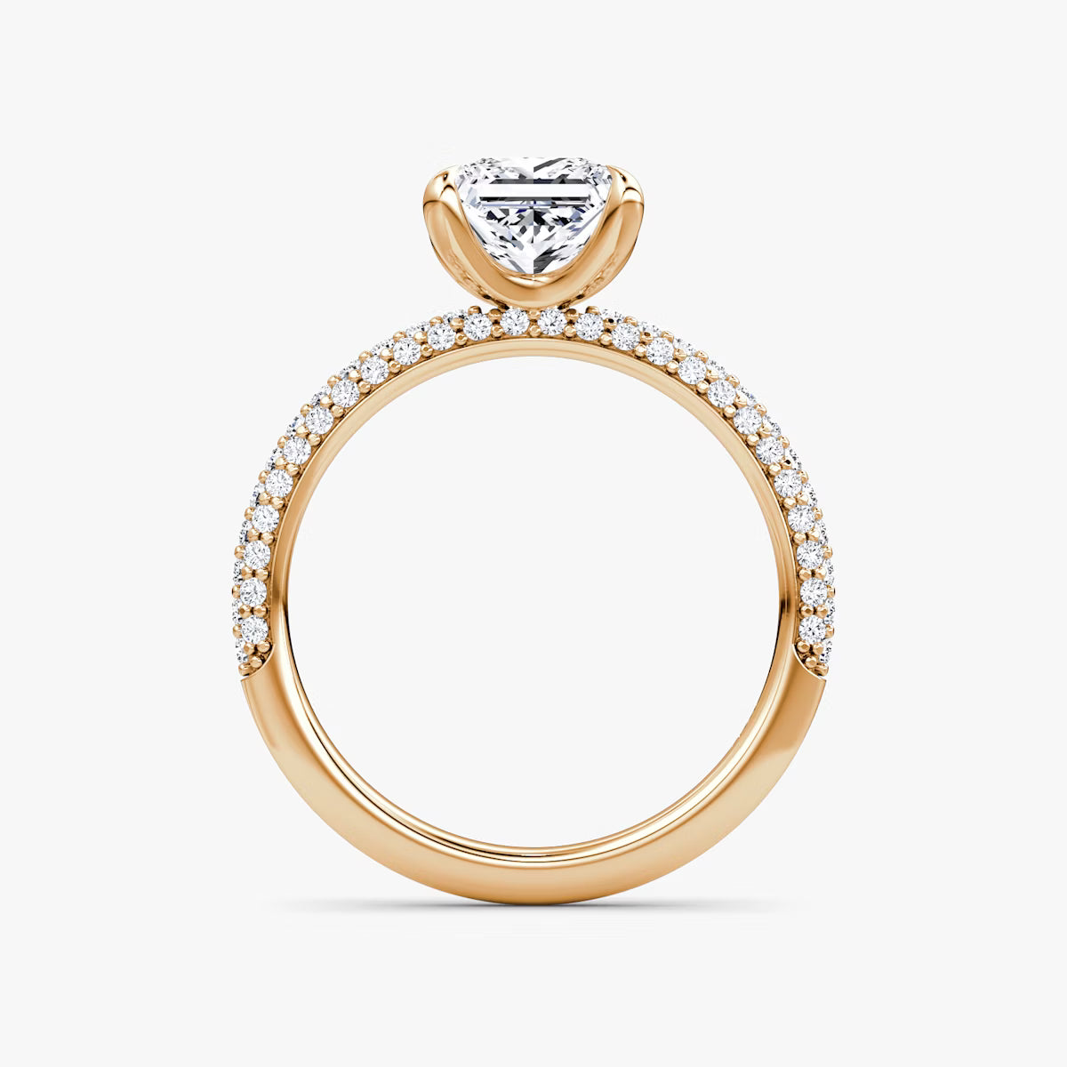 The Luxe Princess Diamond Pavé Ring