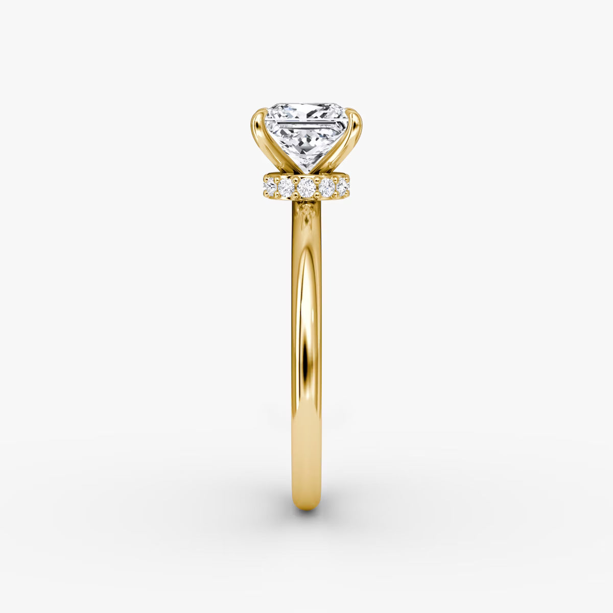 Princess Secret Halo Diamond Ring