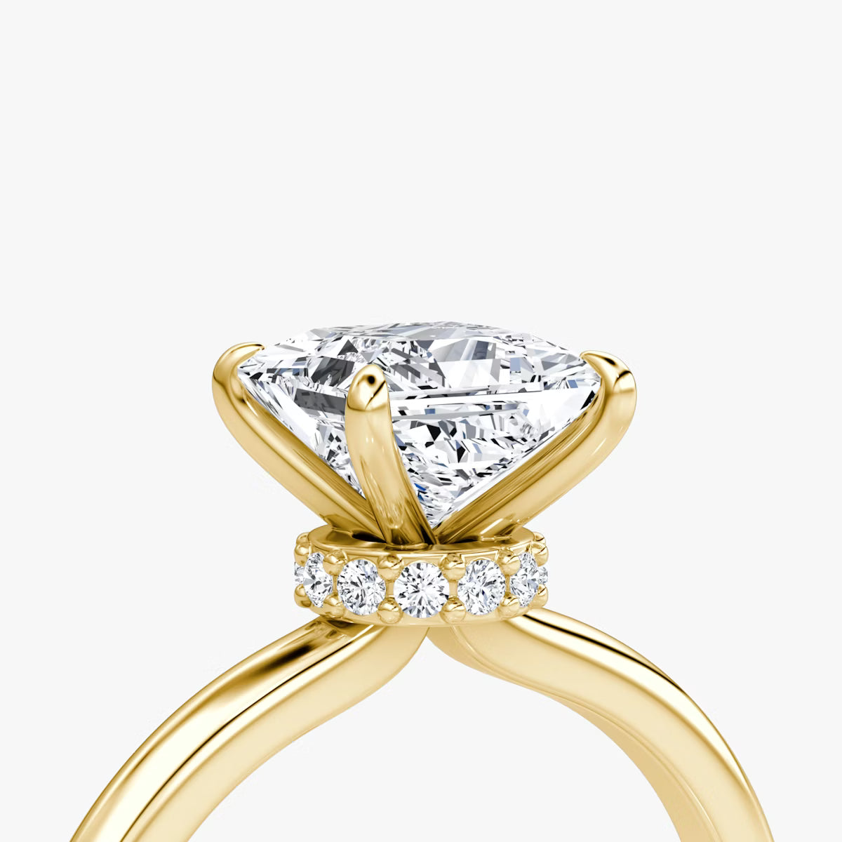 Princess Secret Halo Diamond Ring