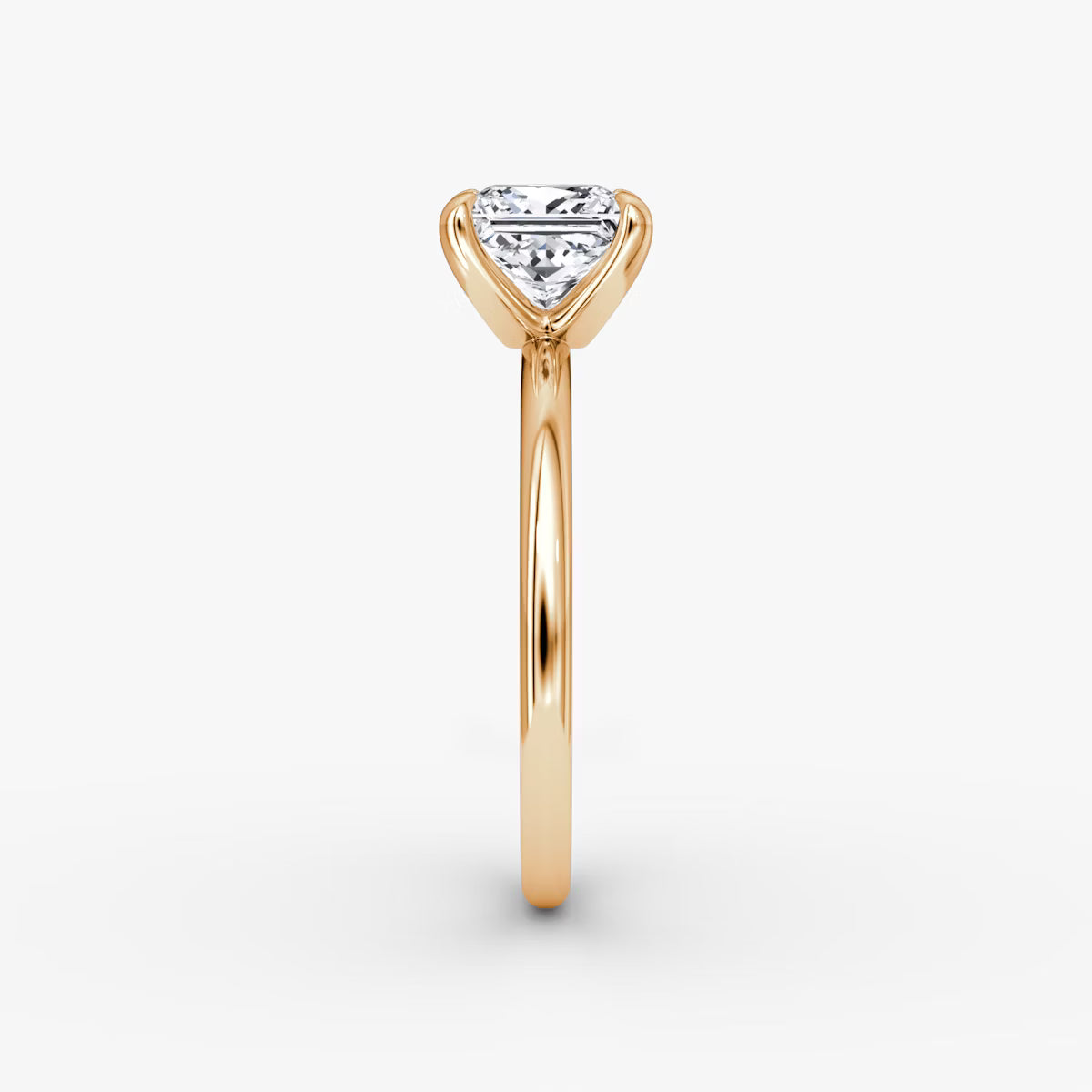 The Classic Princess Solitaire Diamond Ring