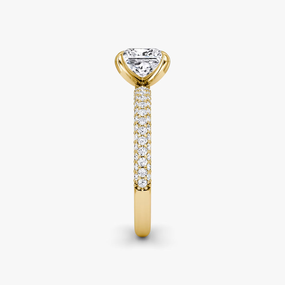 The Luxe Princess Diamond Pavé Ring