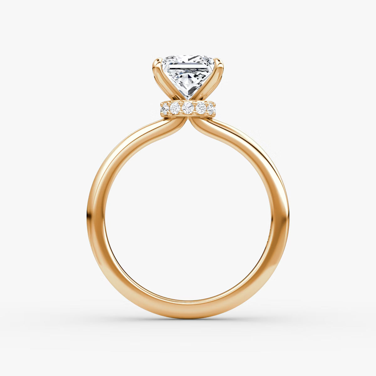 Princess Secret Halo Diamond Ring