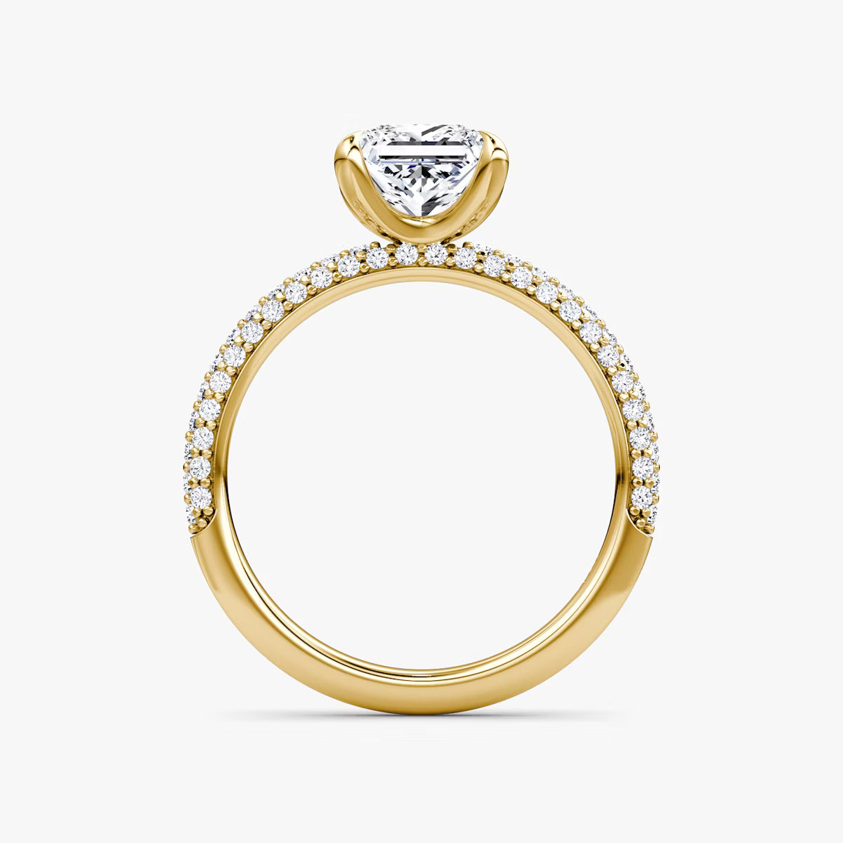 The Luxe Princess Diamond Pavé Ring