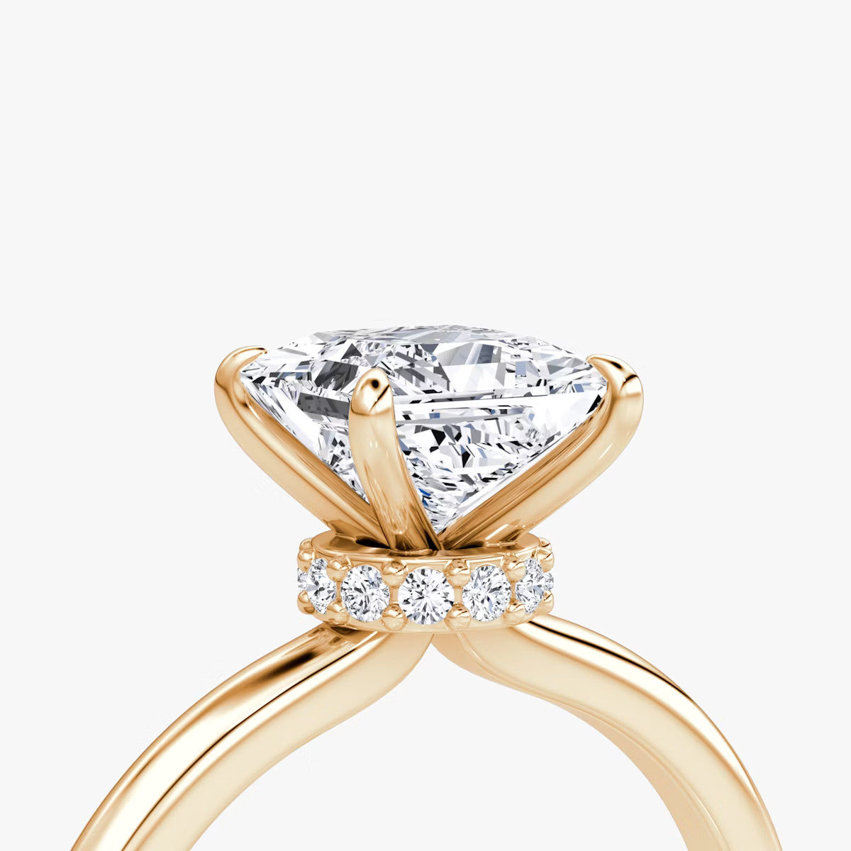 Princess Secret Halo Diamond Ring