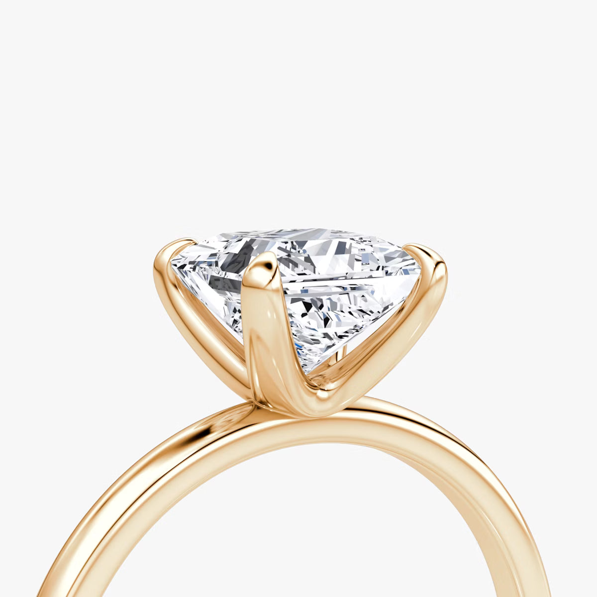 The Classic Princess Solitaire Diamond Ring