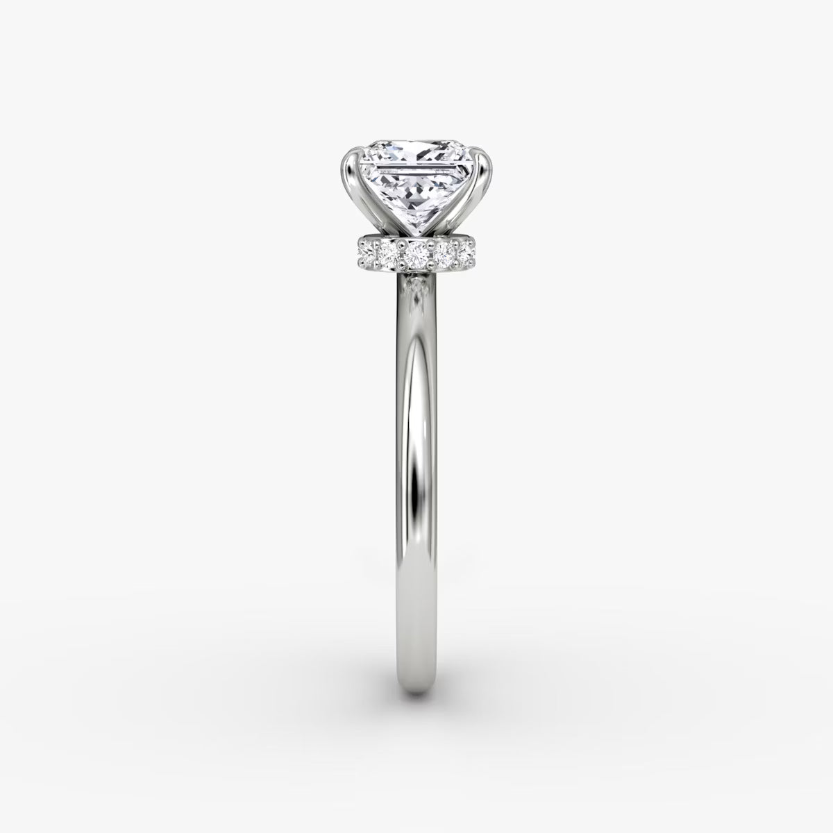 Princess Secret Halo Diamond Ring