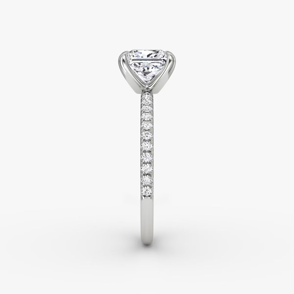 The Classic Princess Diamond Pavé Ring