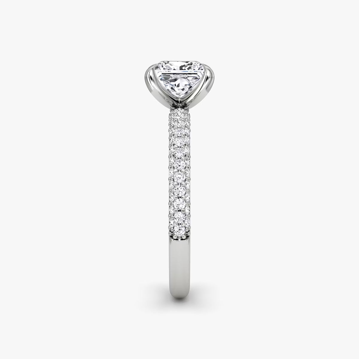 The Luxe Princess Diamond Pavé Ring
