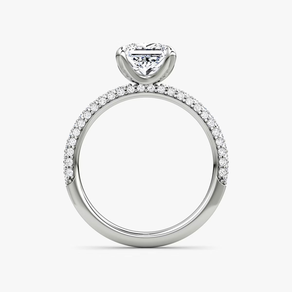 The Luxe Princess Diamond Pavé Ring