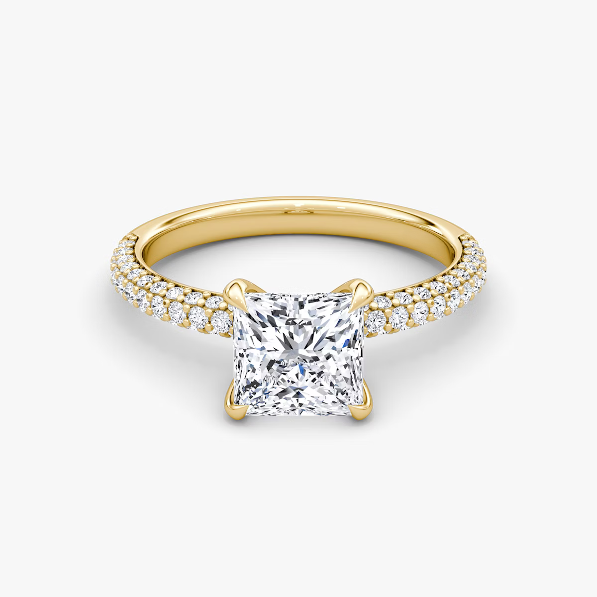 The Luxe Princess Diamond Pavé Ring