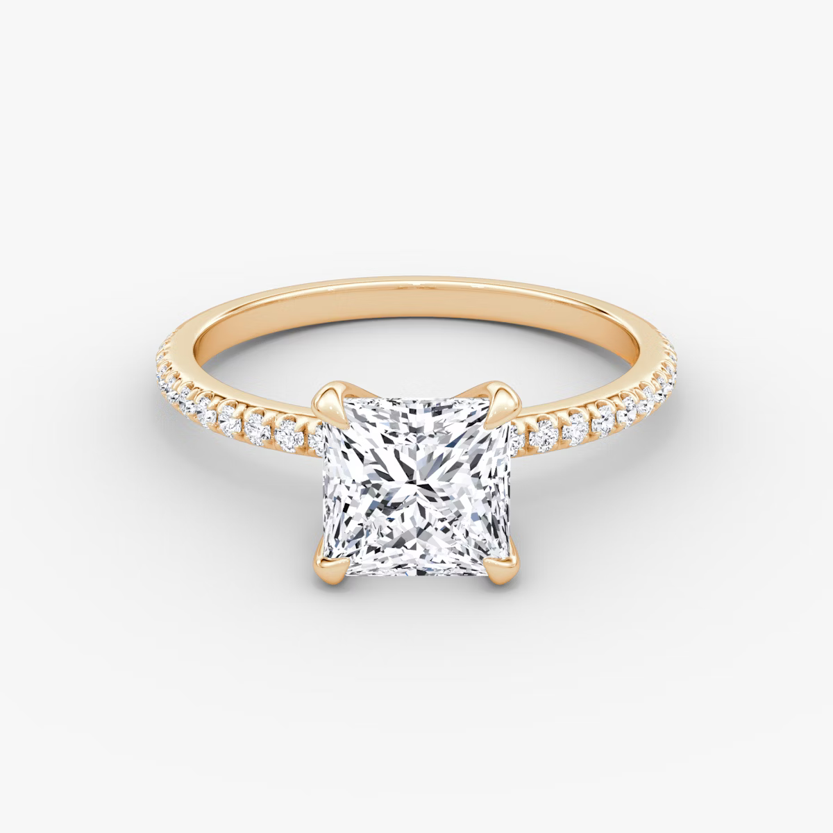 The Classic Princess Diamond Pavé Ring