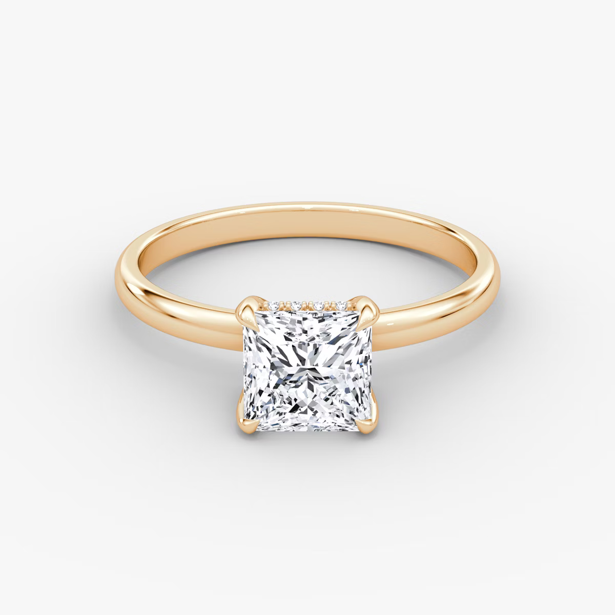 Princess Secret Halo Diamond Ring