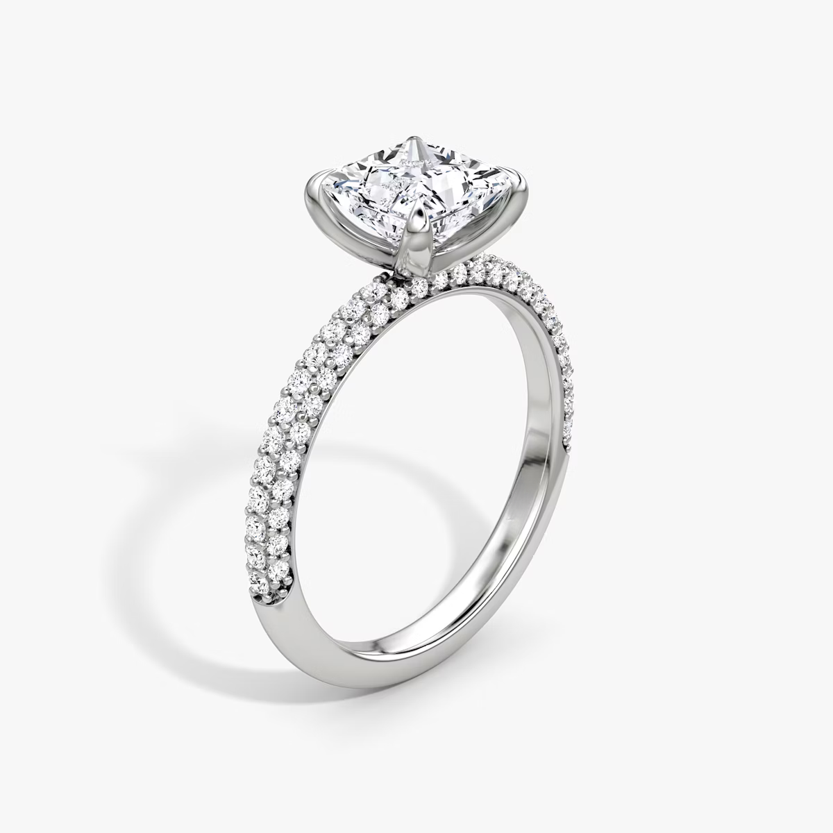 The Luxe Princess Diamond Pavé Ring