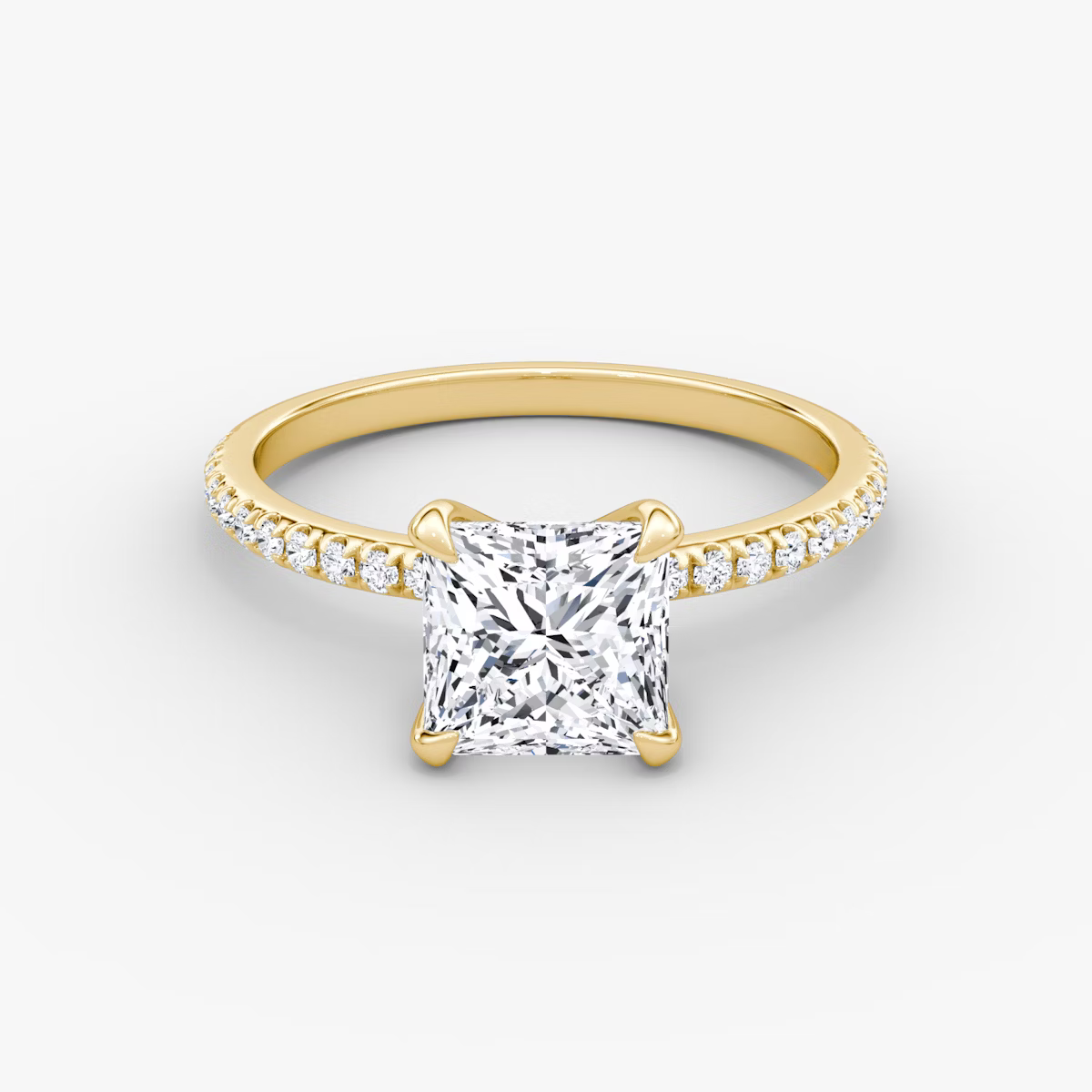 The Classic Princess Diamond Pavé Ring