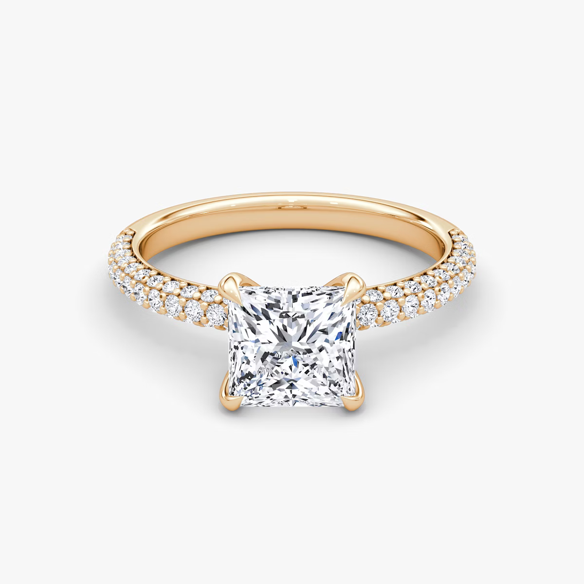 The Luxe Princess Diamond Pavé Ring