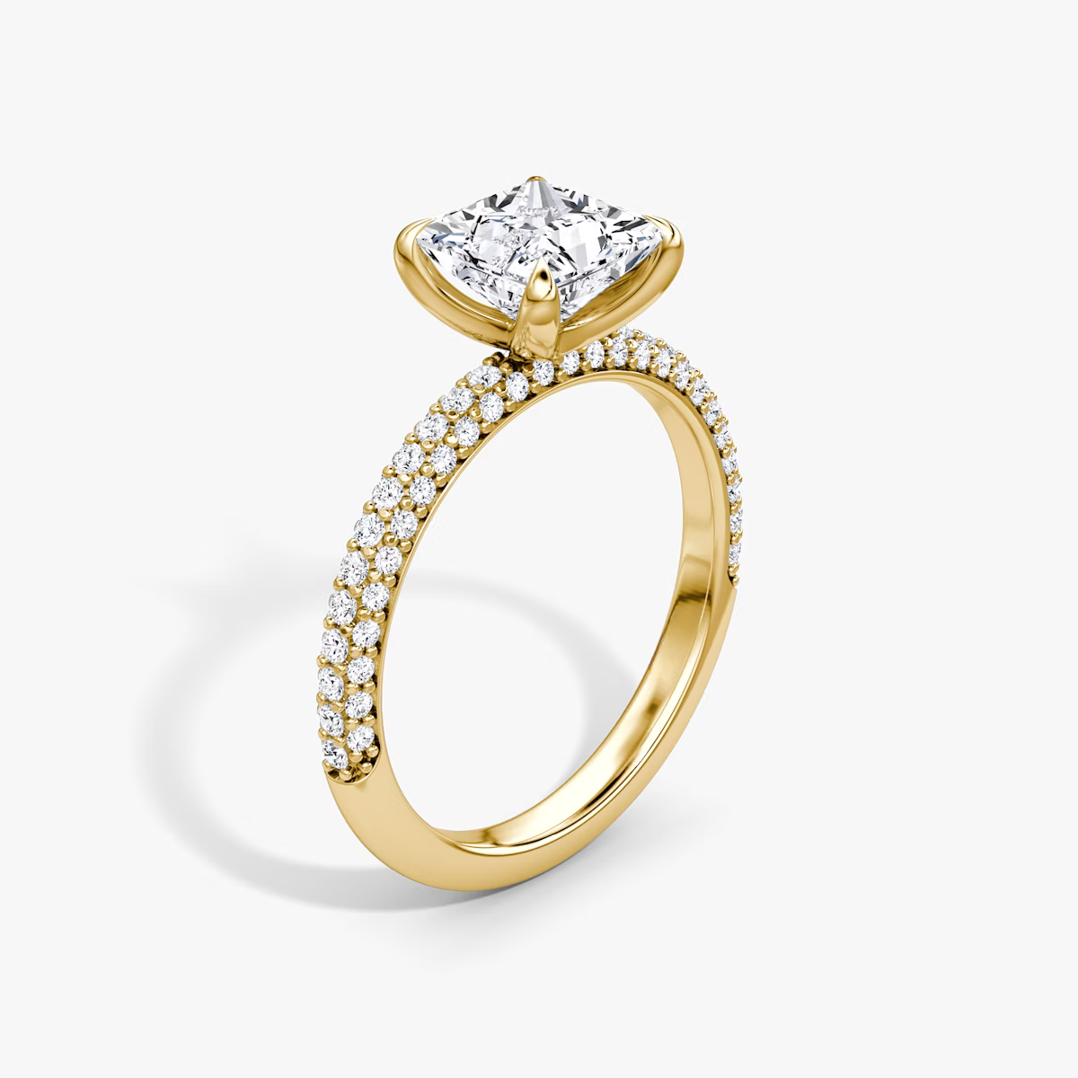 The Luxe Princess Diamond Pavé Ring
