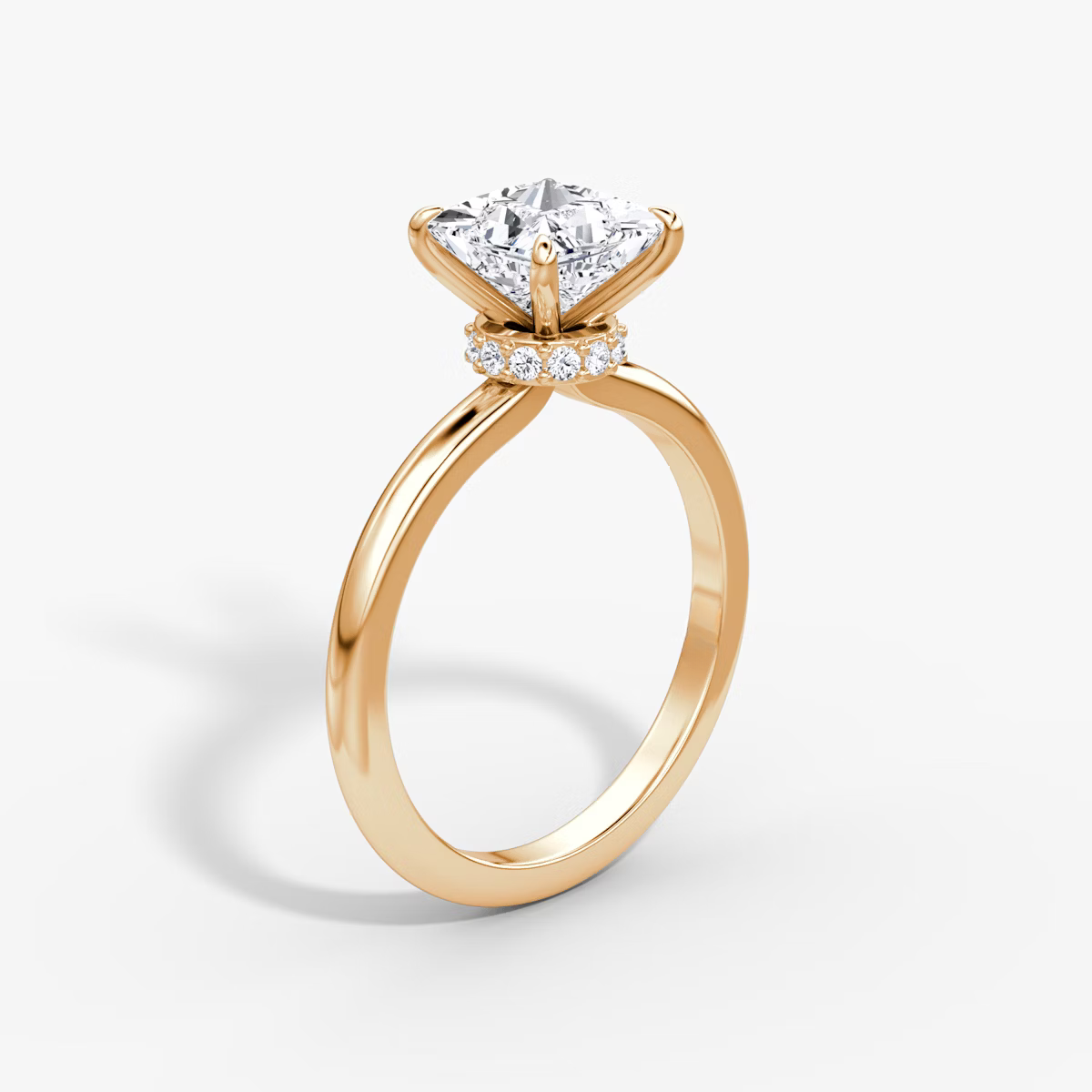 Princess Secret Halo Diamond Ring