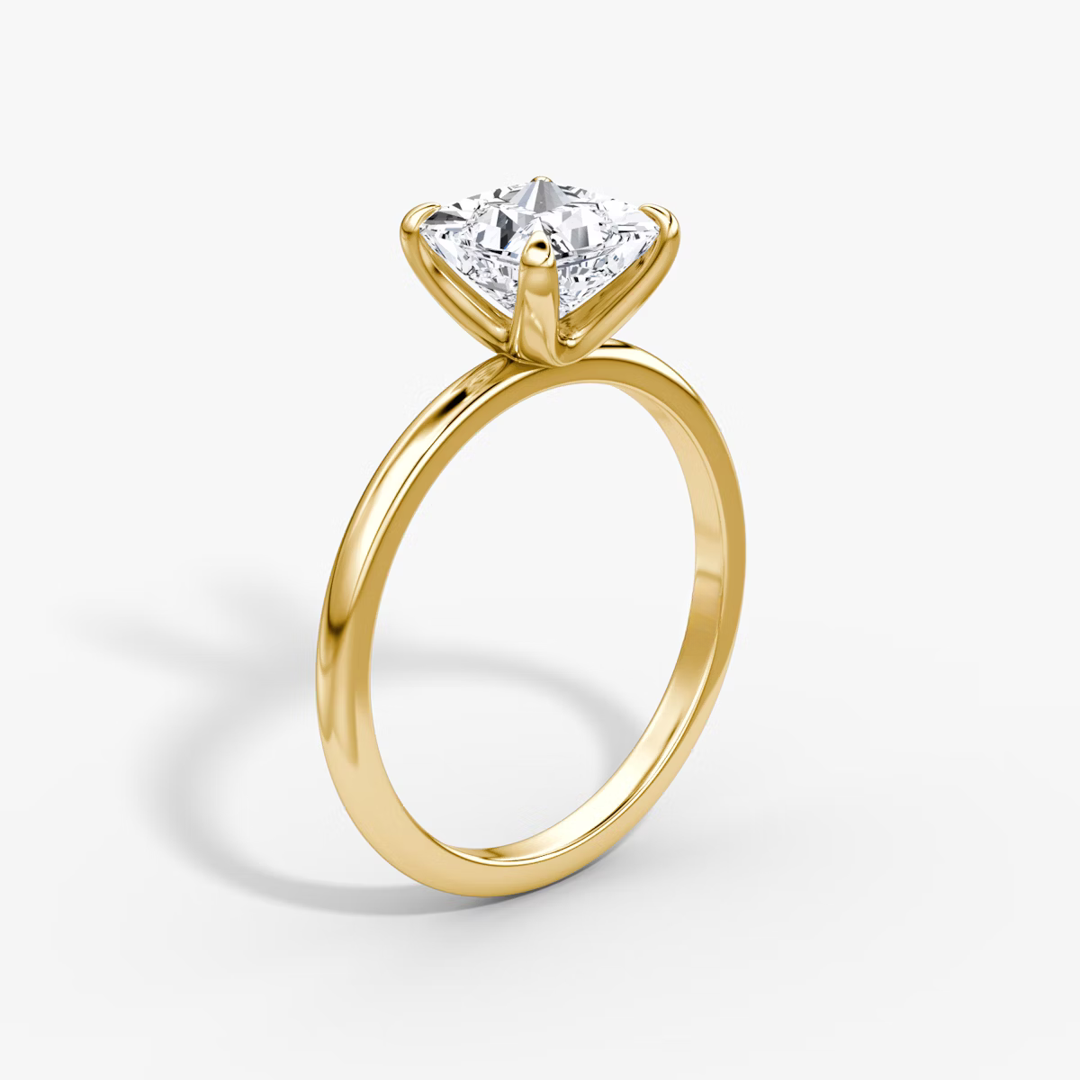 The Classic Princess Solitaire Diamond Ring