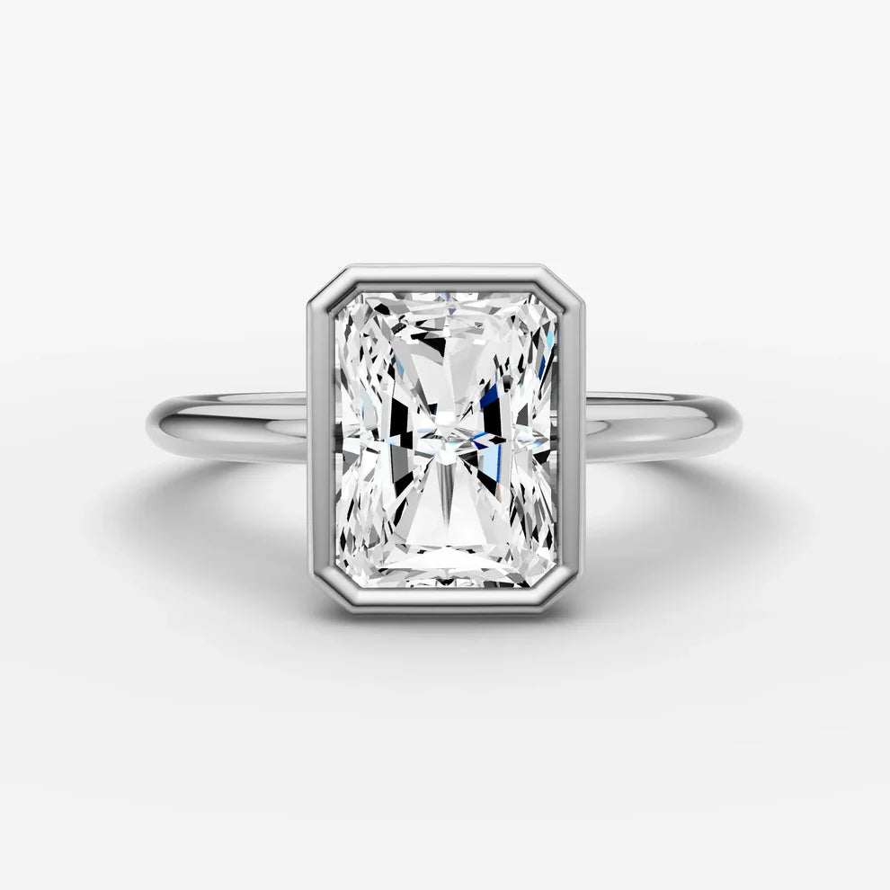 Radiant Bezel Diamond Ring