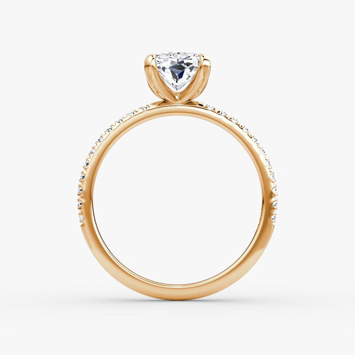 The Classic Radiant Diamond Pavé Ring