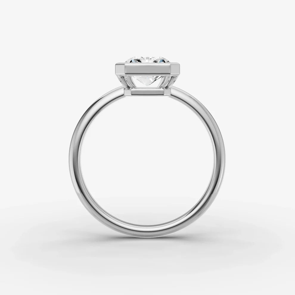 Radiant Bezel Diamond Ring