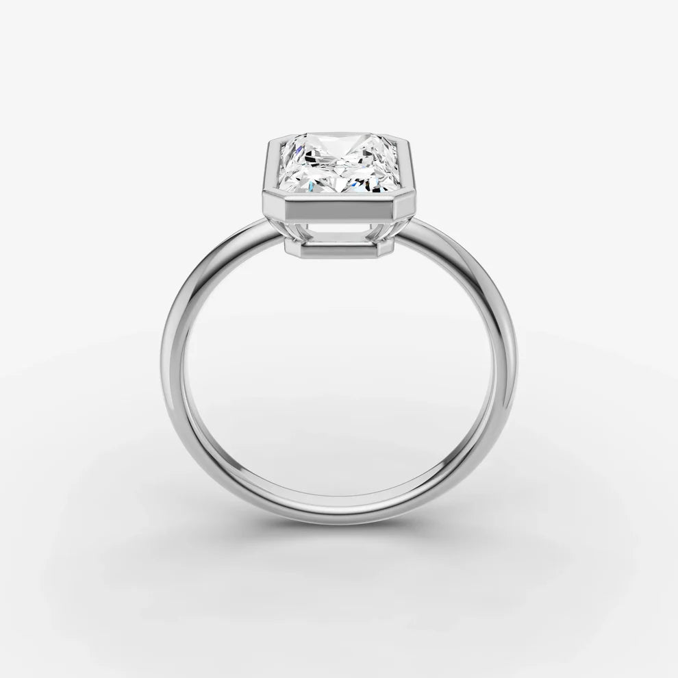 Radiant Bezel Diamond Ring