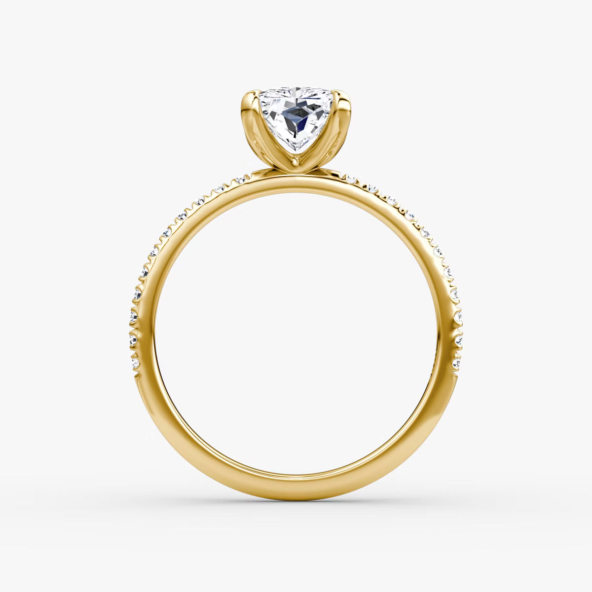 The Classic Radiant Diamond Pavé Ring