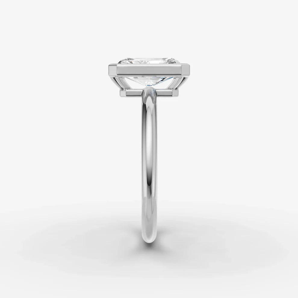 Radiant Bezel Diamond Ring