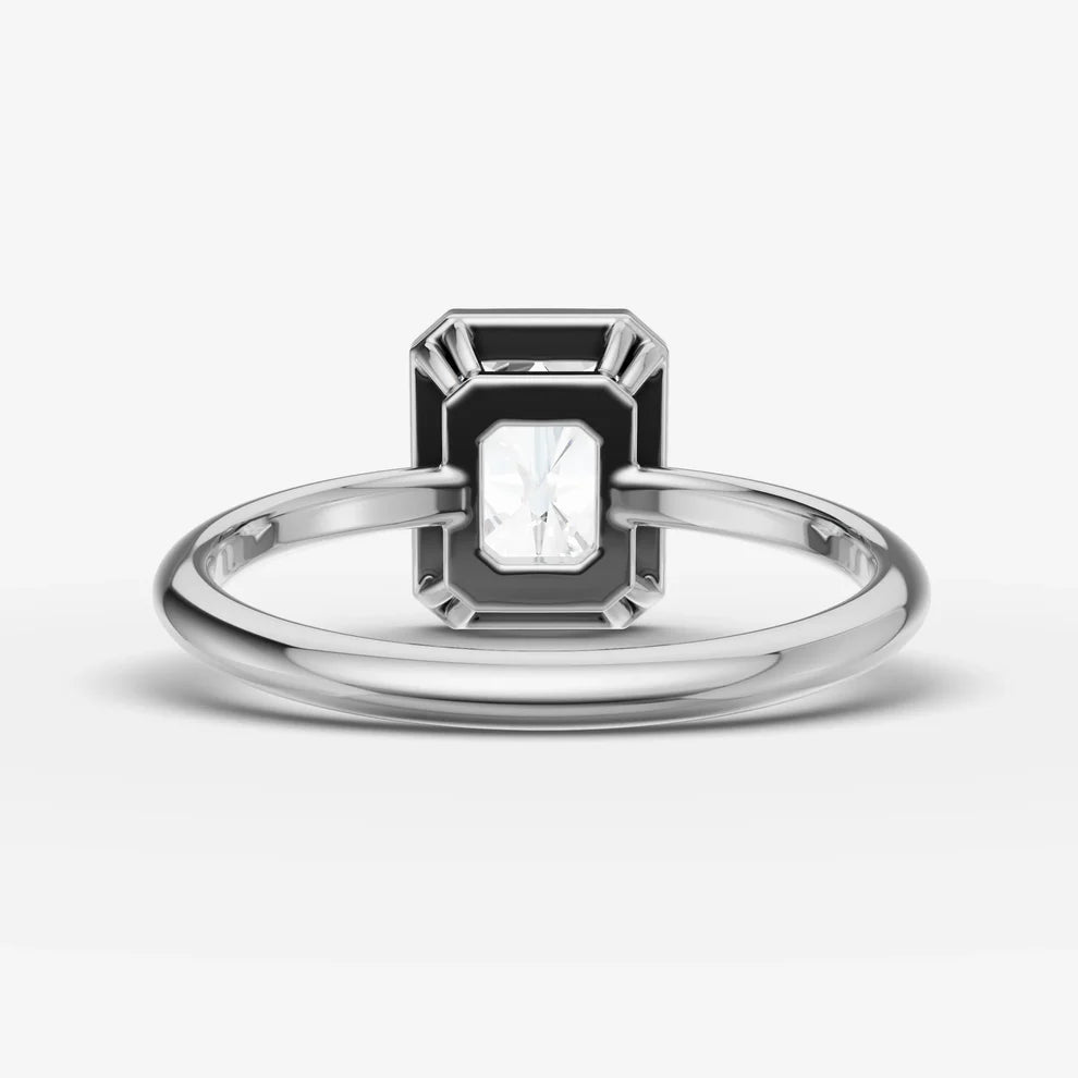 Radiant Bezel Diamond Ring