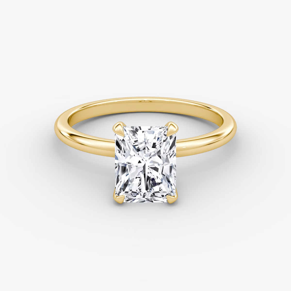 The Classic Radiant Solitaire Diamond Ring