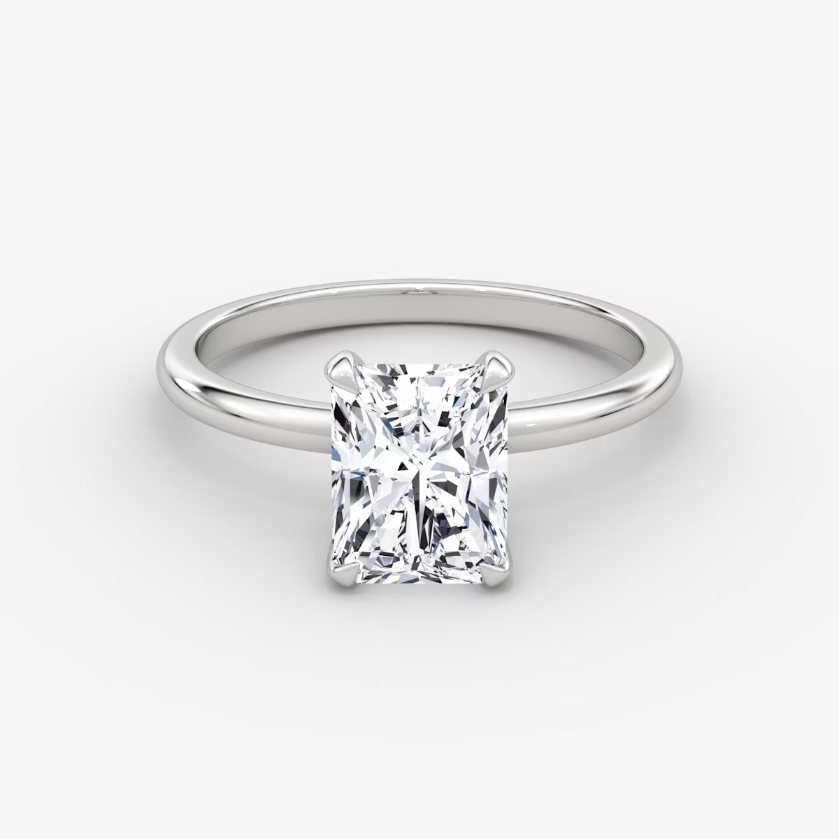 The Classic Radiant Solitaire Diamond Ring