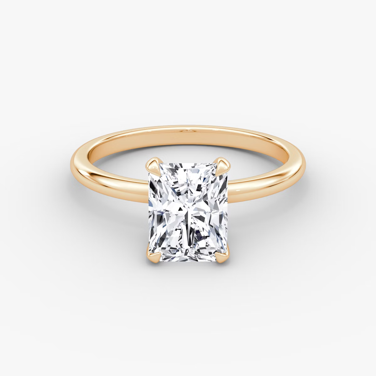 The Classic Radiant Solitaire Diamond Ring