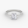 Radiant Hidden Halo Diamond Ring