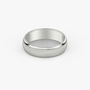 The Round Band in Platinum 6mm