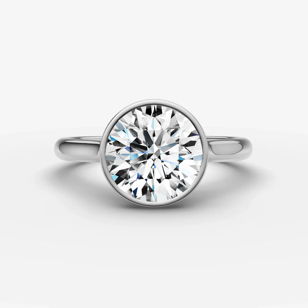 Round Bezel Diamond Ring