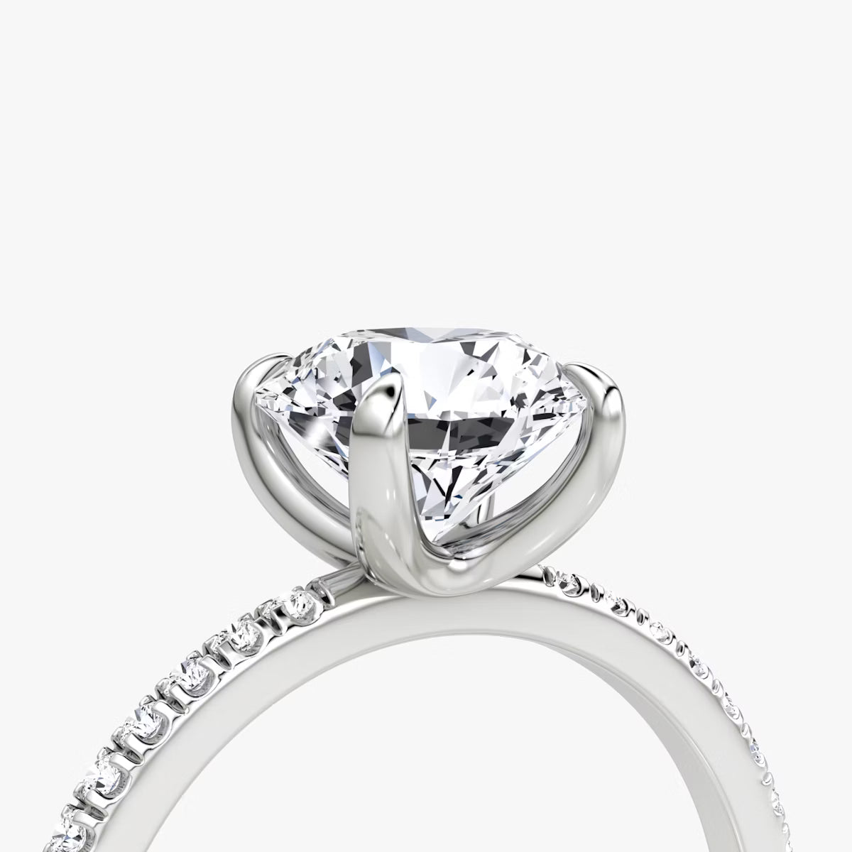 The Classic Round Diamond Pavé Ring