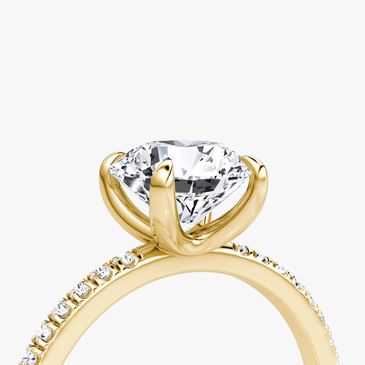The Classic Round Diamond Pavé Ring