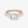 The Luxe Round Diamond Pavé Ring