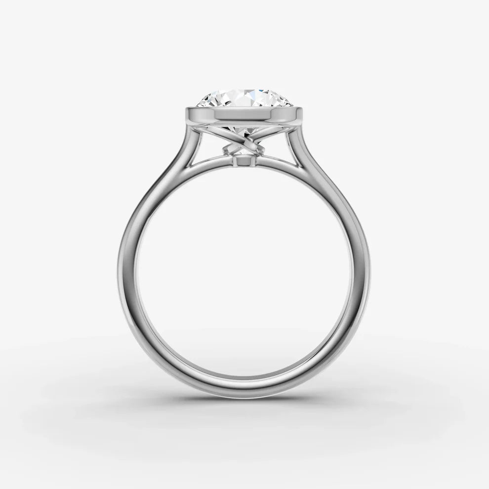 Round Bezel Diamond Ring
